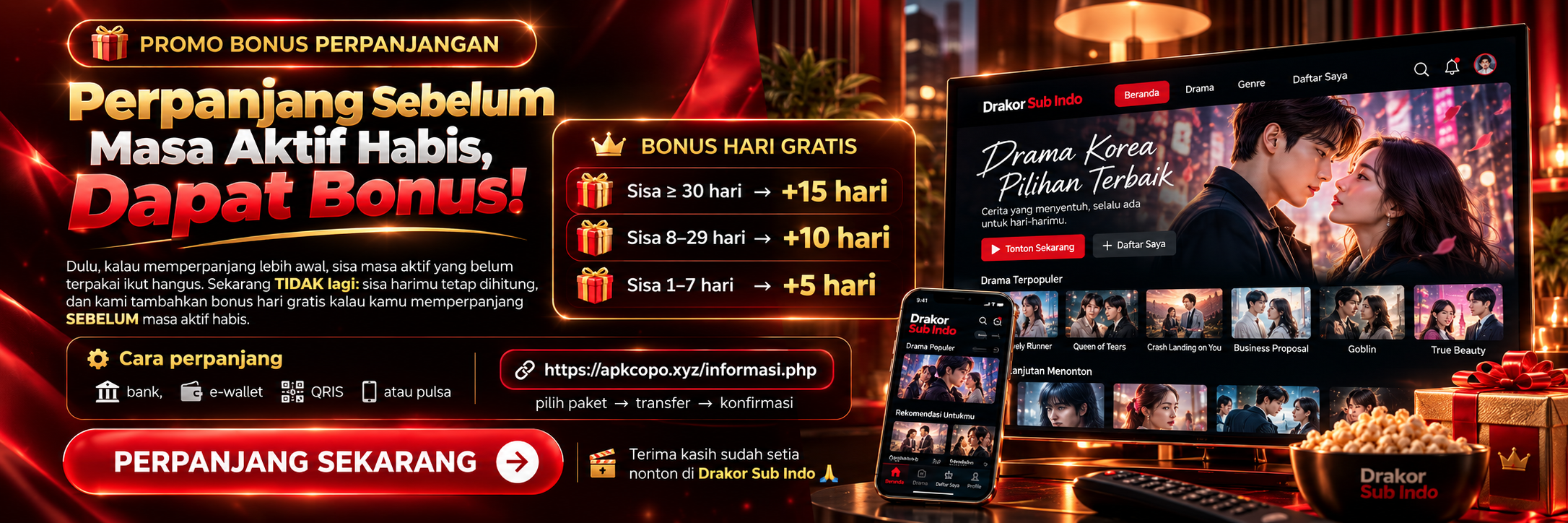 bonus perpanjangan